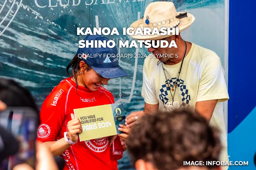 Kanoa Igarashi and Shino Matsuda qualify for the Paris 2024 Olympic Games